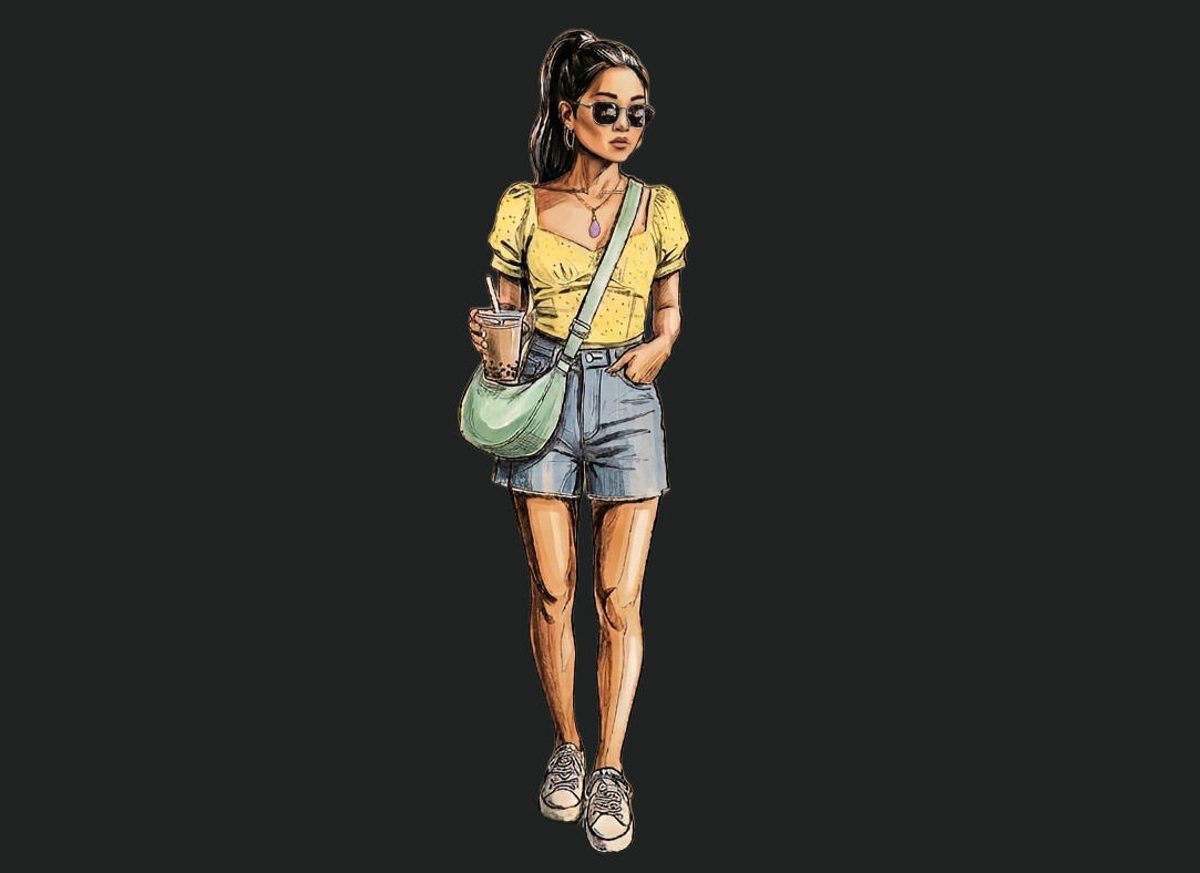 Lavender teardrop OOTD