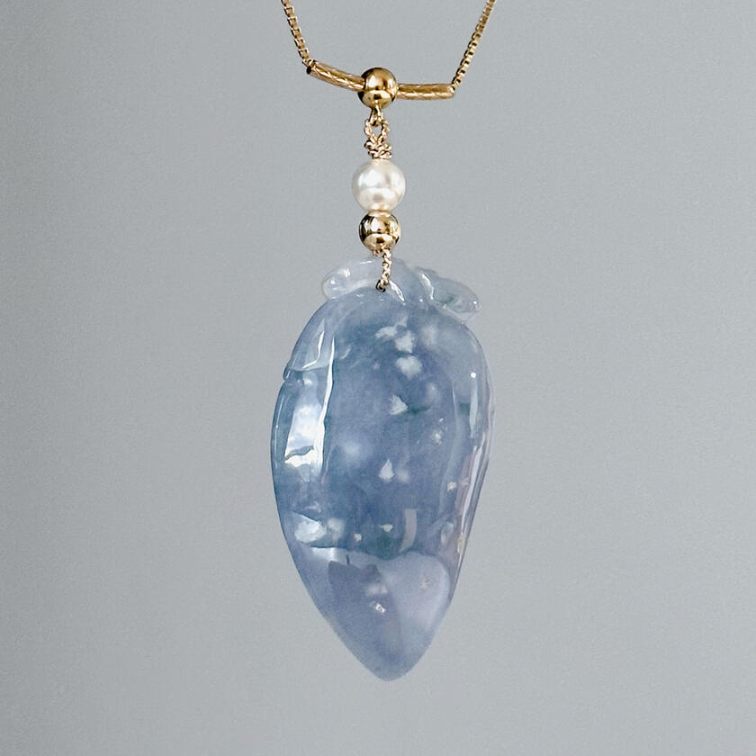 Organic Shaped Intense Purple Jadeite Pendant Organic Shaped Intense Purple Jadeite Pendant